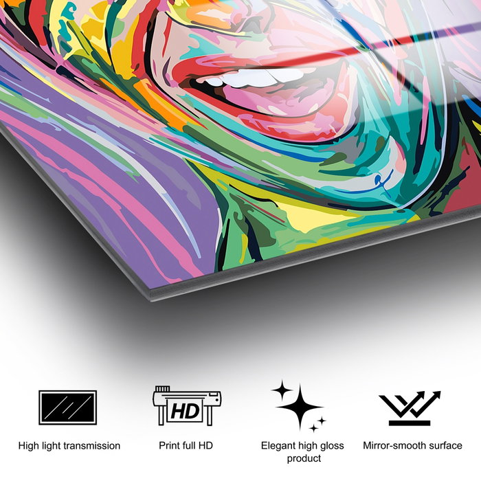 Wallity UV-845 Pintura decorativa de vidrio templado Multicolor 50 x 50 cm Wallity UV-845 Pintura decorativa de vidrio templado Multicolor 50 x 50 cm